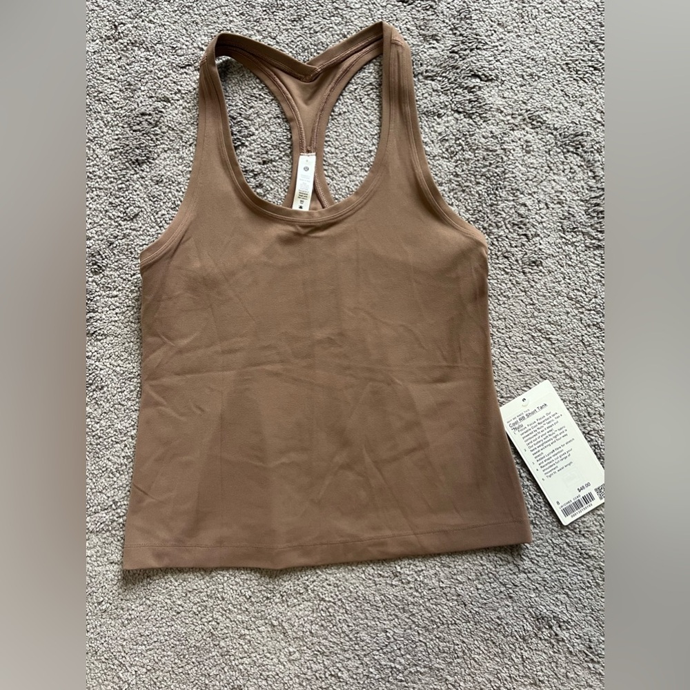 Lululemon Cool Racerback Tank Cacao Size 8